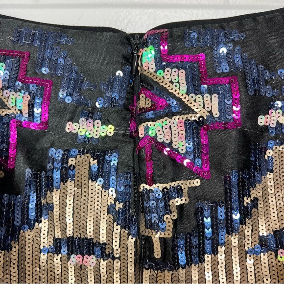 Forever 21 Sequin Colorful Mini Skirt Small - Picture 10 of 13
